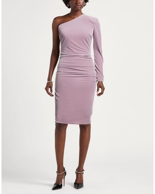 Elisabetta Franchi Purple Midi Dresses