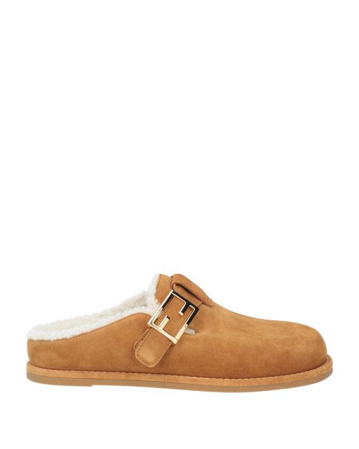 Fendi Brown Mules & Clogs