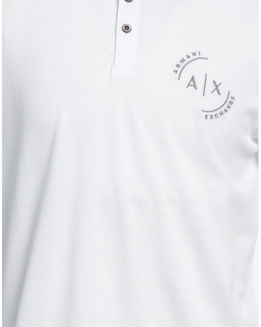Polo Armani Exchange pour homme en coloris White