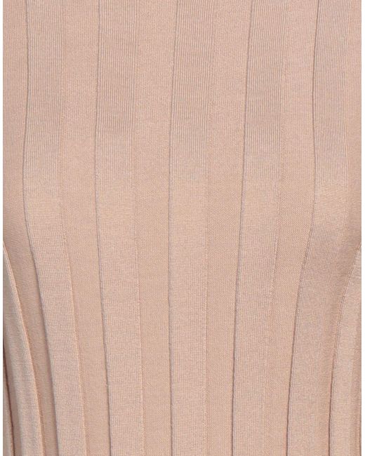 A.MANTÓ Pink Camel Turtleneck Merino Wool, Silk