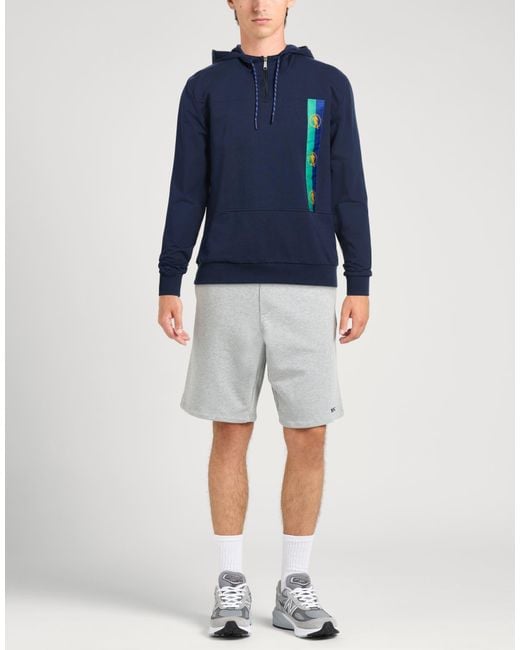 Bikkembergs Blue Sweatshirt Cotton, Elastane for men