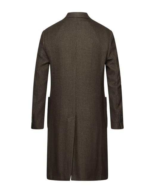 Lardini Gray Dark Coat Cashmere, Silk for men