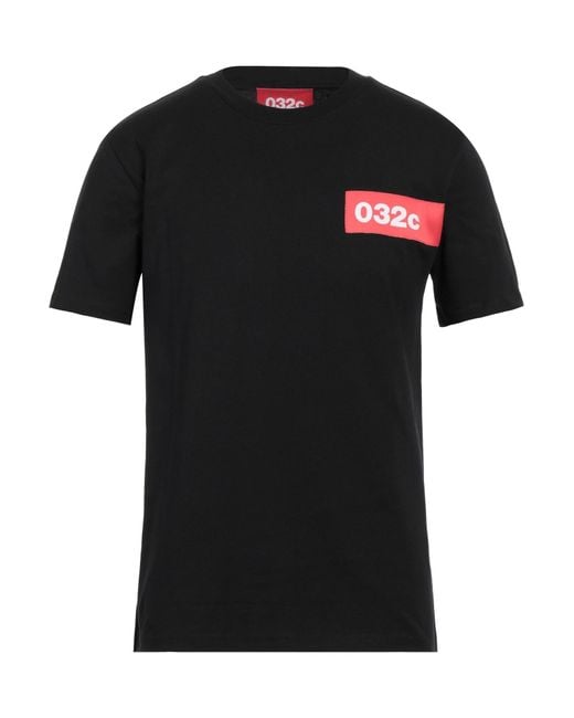 032c Black T-shirt for men