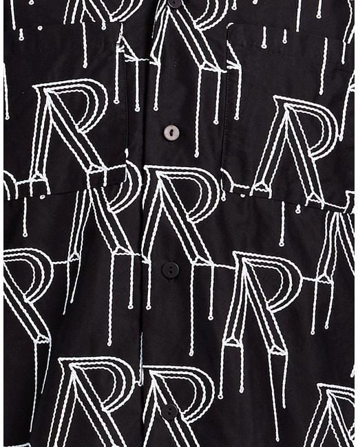 Represent Black Shirt Cotton for men