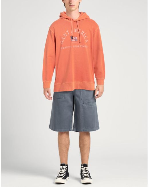 Gant Orange Sweatshirt for men