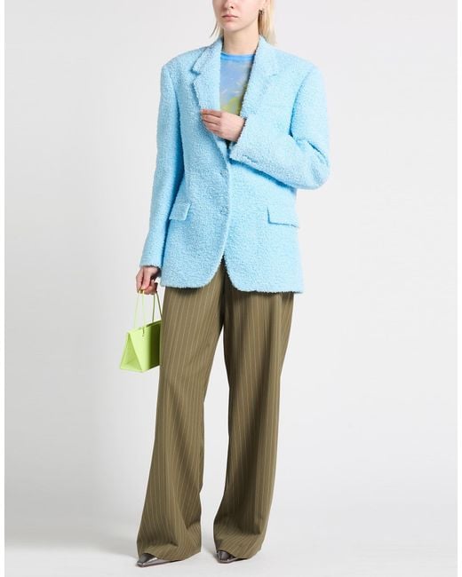 MSGM Blue Light Blazer Polyamide, Polyester, Acrylic