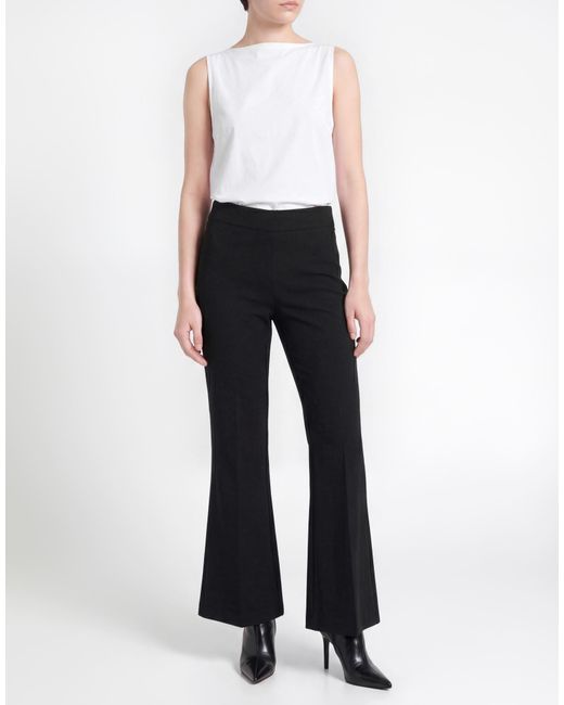MEIMEIJ Black Pants Viscose, Polyamide, Elastane