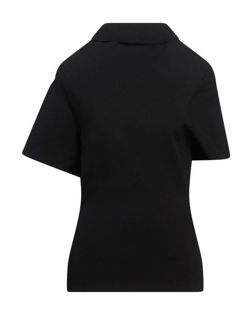 Rick Owens Black T-Shirt Viscose, Polyester, Polyamide, Elastane