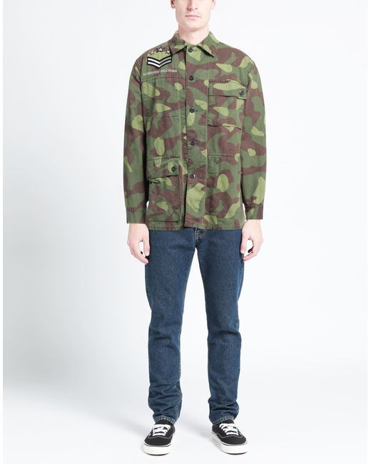 Alessandro Dell'acqua Green Military Jacket Cotton for men