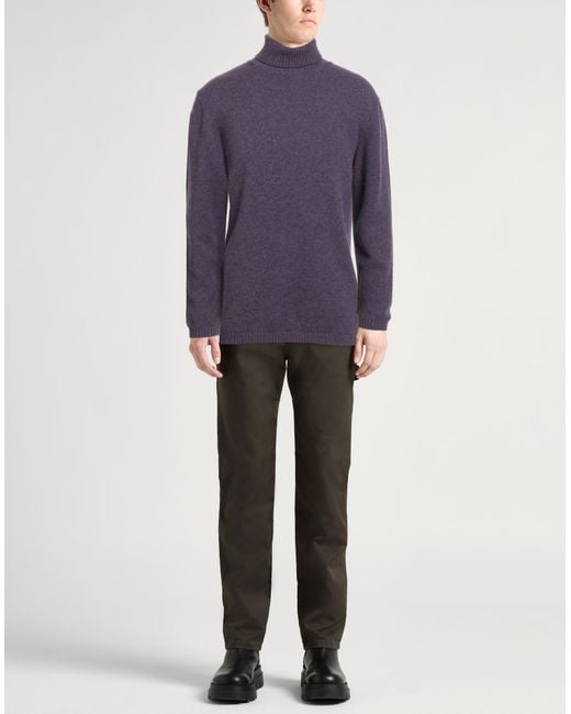 Daniele Fiesoli Purple Turtleneck for men
