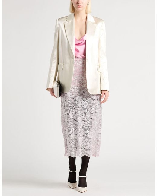 Rabanne White Midi Skirt Polyamide, Elastane