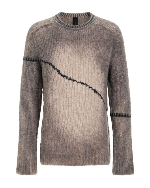 Transit Gray Sweater Virgin Wool, Polyamide, Linen for men