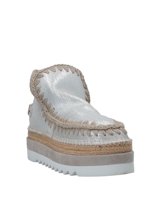 Mou Gray Ankle Boots