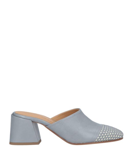Pomme D'or Gray Mules & Clogs