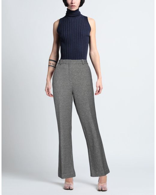 Circolo 1901 Gray Pants Cotton, Elastane