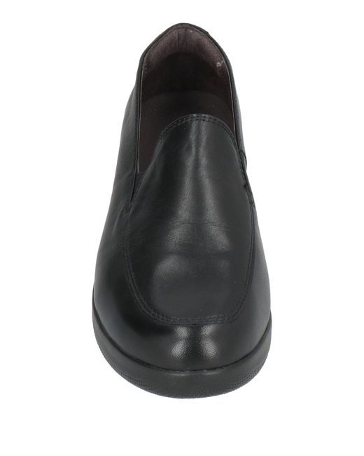 Stonefly Black Loafers Leather