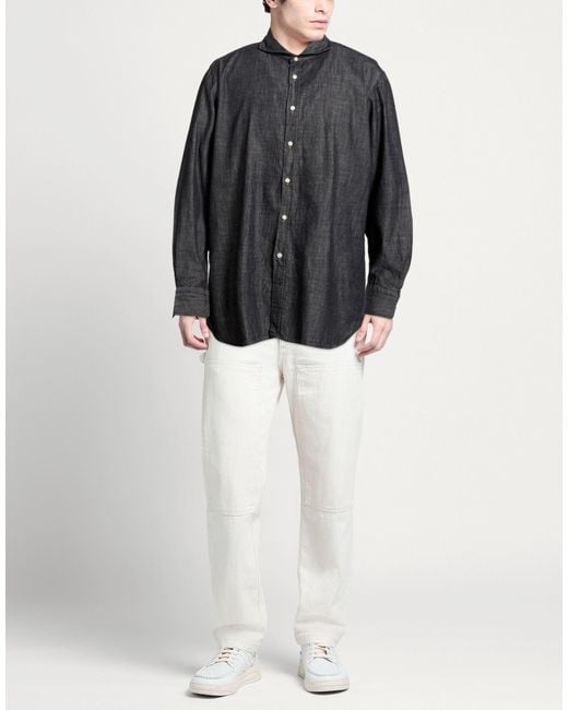 Guy Rover Gray Denim Shirt for men