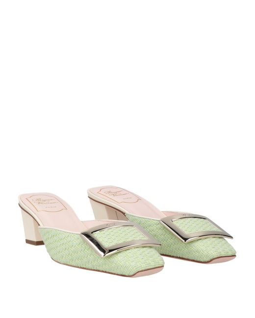 Roger Vivier Natural Mules & Clogs