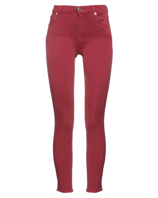 7 For All Mankind Red Jeans