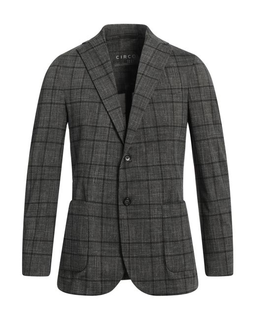 Circolo 1901 Black Blazer Cotton, Elastane for men