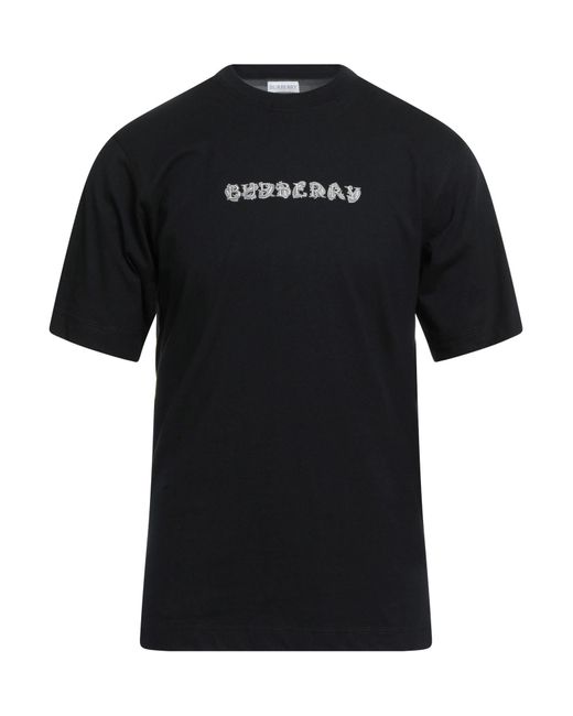 Burberry Black T-Shirt Cotton for men