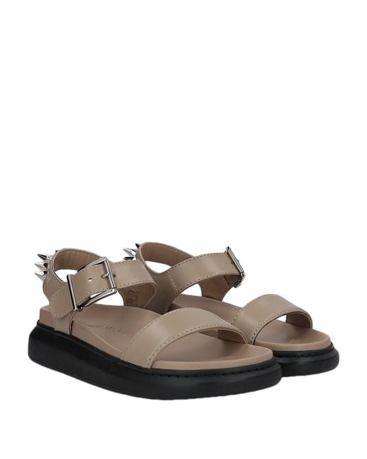 McQueen Natural Sandals Soft Leather