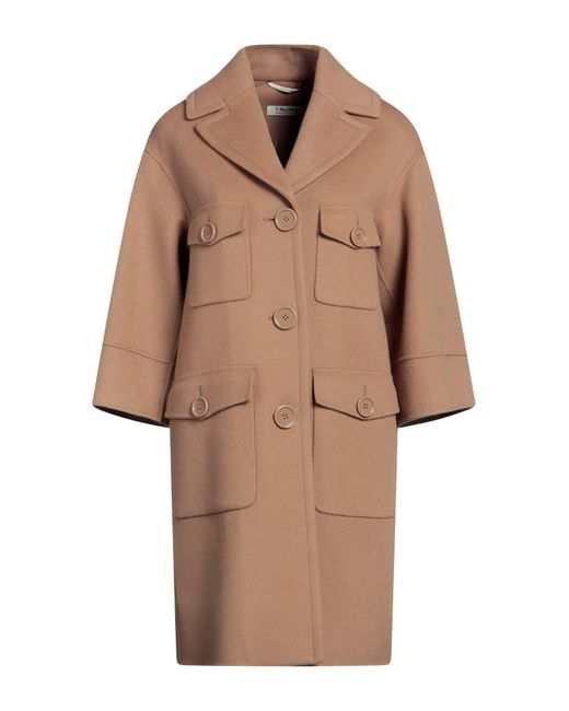 Max Mara Natural Overcoat & Trench Coat