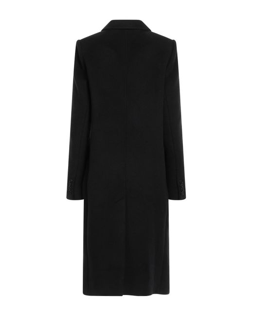 Isabel Marant Black Coat Virgin Wool, Cashmere, Polyamide
