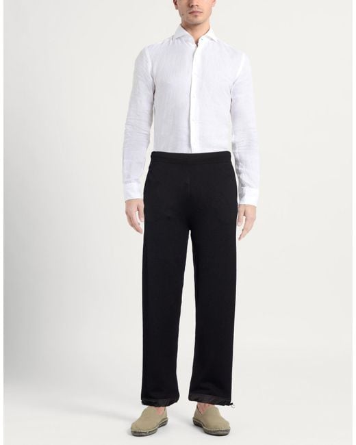 Aion Blue Pants Virgin Wool for men