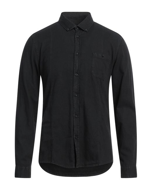 Drykorn Black Denim Shirt for men