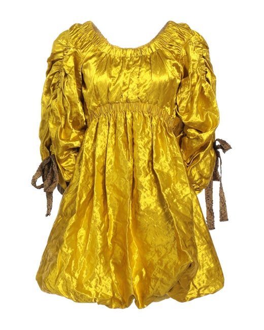 Ulla Johnson Yellow Mini Dress