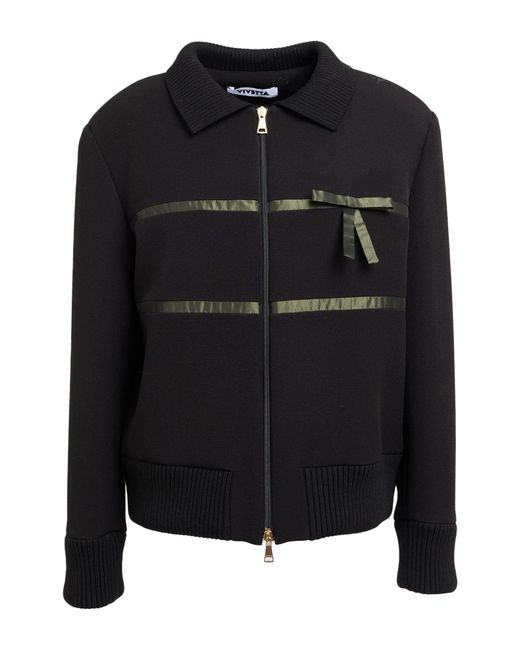 Vivetta Black Jacket Polyester, Elastane