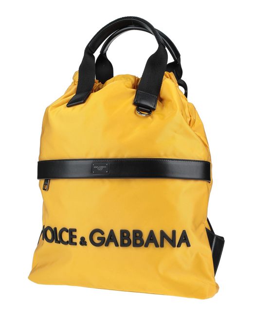 Dolce & Gabbana Yellow Rucksack for men