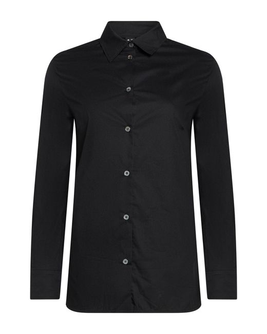 Department 5 Black Shirt Cotton, Polyamide, Elastane