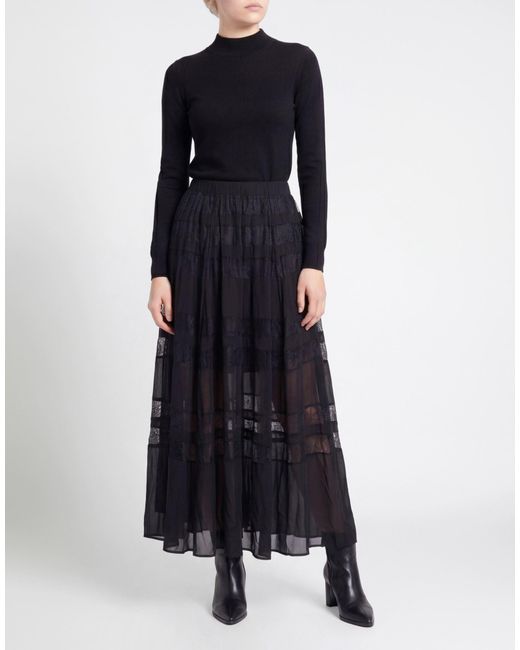 Marella Black Maxi Skirt
