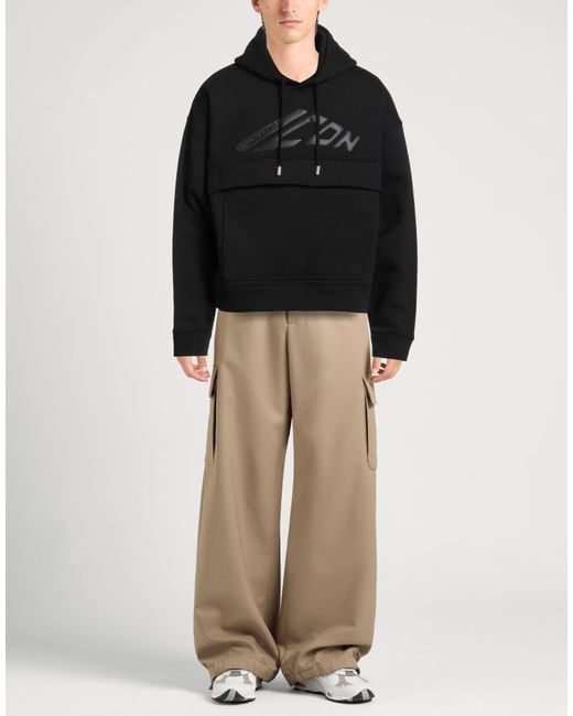 DSquared² Black Sweatshirt Cotton, Polyester for men