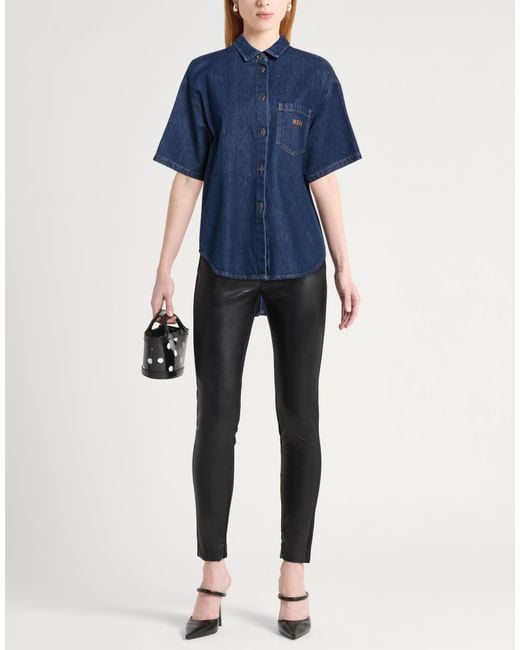 MSGM Blue Jeanshemd