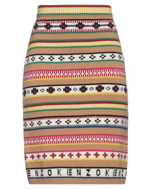 KENZO Gray Midi Skirt