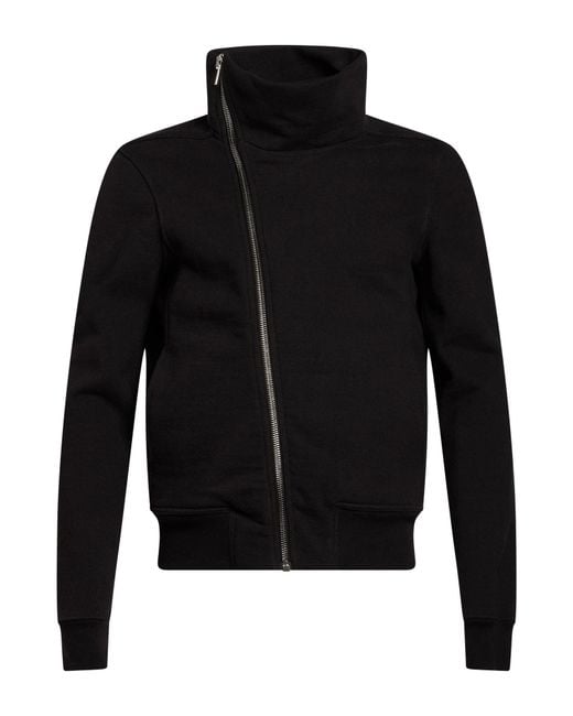 Rick Owens Black Sweatshirt Cotton for men