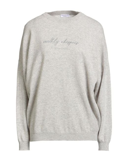 Brunello Cucinelli Gray Pullover