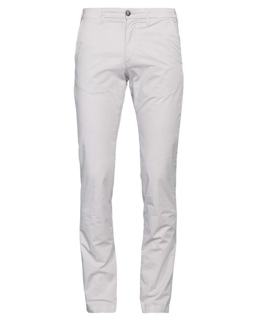 40weft Gray Light Pants Cotton, Elastane for men