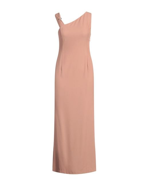 ViCOLO White Maxi Dress Polyester, Elastane