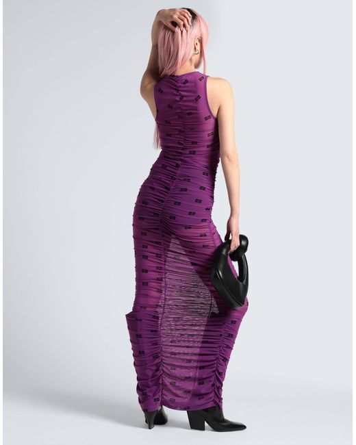 Ganni Purple Maxi Dress