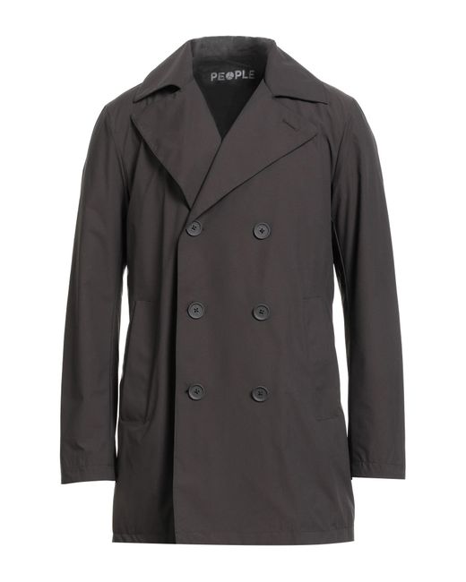 People Of Shibuya Black Overcoat & Trench Coat for men