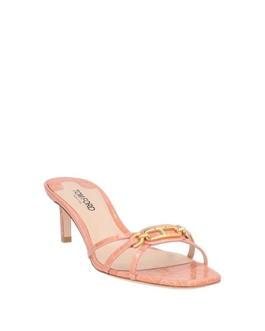 Tom Ford Pink Sandals Goat Skin