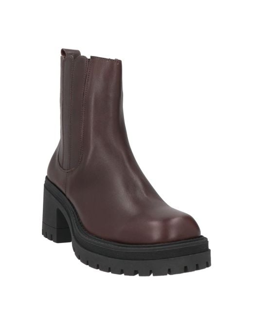 CafeNoir Brown Ankle Boots