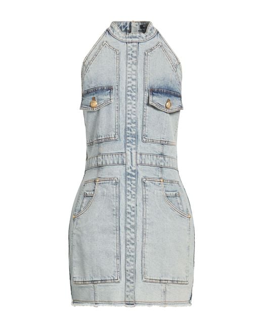 Balmain Blue Mini Dress