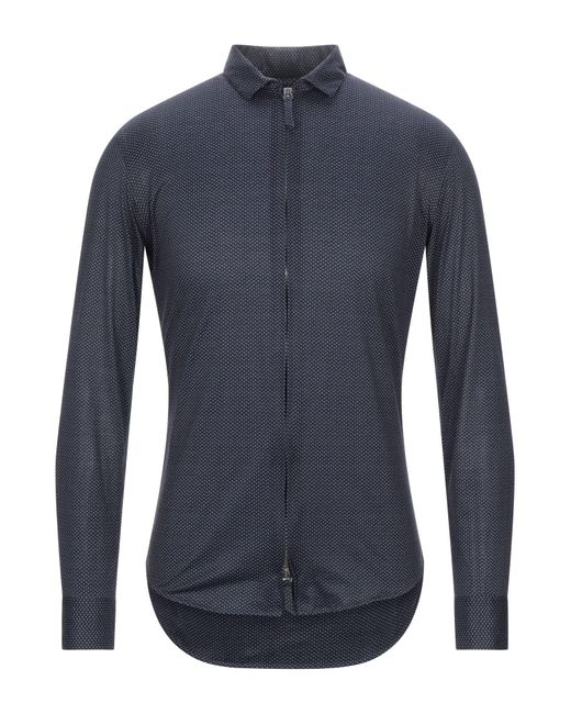 armani shirt blue