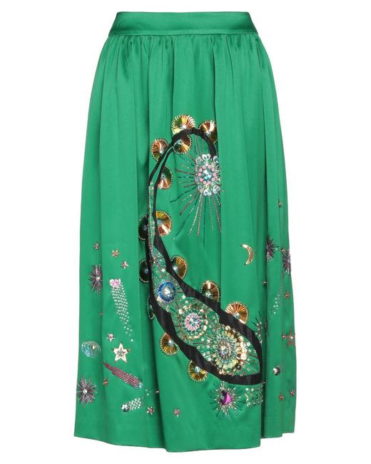 Manish Arora Green Midi Skirt