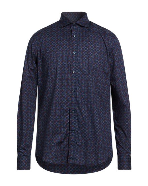Paul & Shark Blue Midnight Shirt Cotton, Elastane for men